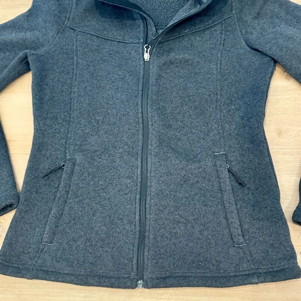 The NorthFace Fleece Zip Down Jacket - Women's Medium - Picture 3 of 7